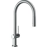 hansgrohe Talis M54 1-grip keukenkraan 210, met uittrekbare handdouche, 2jet, sBox chroom, 72801000