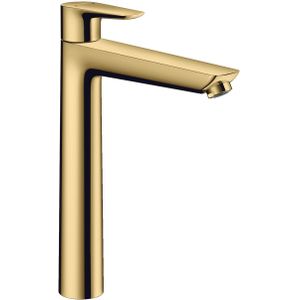 Hansgrohe Talis e 1-gr wastafelmkr 240 zo/afvoer polished gold optic