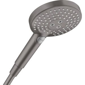 hansgrohe Waterbesparende douchekop Raindance Select S 120 (regendouche, 3 straalsoorten), geborsteld zwart chroom