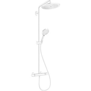 Hansgrohe Croma Select S Showerpipe 280 1jet met Thermostaat en Handdouche Raindance Select S 120 Mat Wit