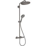 Hansgrohe Croma Select S Showerpipe 280 1jet met Thermostaat en Handdouche Raindance Select S 120 Brushed Black Chrome