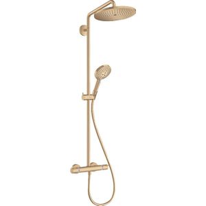 hansgrohe Croma Select S Showerpipe 280 1jet met thermostaat en handdouche Raindance Select S 120 Brushed Bronze