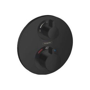 Hansgrohe - Ecostat s - Unterputz-Thermostatarmatur für 2 Verbraucher, schwarz matt 15758670