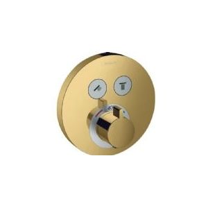 HansGrohe - ShowerSelect - Thermostaat Afbouwdeel - Gepolijst Goud - Messing