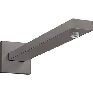 hansgrohe Brausearm E 39 cm mit rechteckigem Schaft Brushed Black Chrome, 27694340