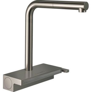 hansgrohe Aquno Select M81 ééngreeps keukenmengkraan 250, uittrekbare uitloop, 2 straalsoorten, 6,9 l/min, 73836800