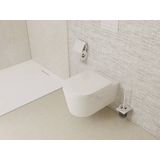 Hansgrohe - AddStoris - Toiletborstelhouder - Mat Wit - Metaal en Glas