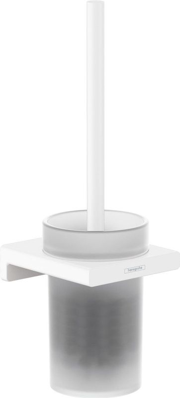 Hansgrohe - AddStoris - Toiletborstelhouder - Mat Wit - Metaal en Glas