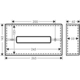 AddStoris - Kosmetiktuchbox, Chrom schwarz gebürstet 41774340 - Hansgrohe