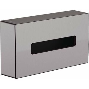 hansgrohe AddStoris box voor make-up doekjes Brushed Black Chrome, 41774340
