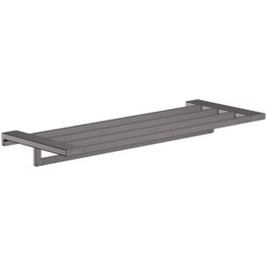 hansgrohe AddStoris Handtuchablage mit Handtuchhalter Brushed Black Chrome, 41751340