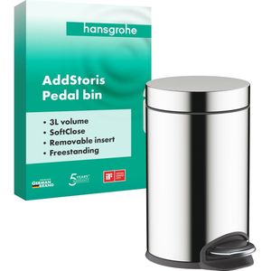 Hansgrohe - AddStoris - Pedaalemmer - Chroom - 3 L - SoftClose