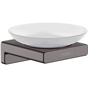 Hansgrohe - AddStoris - Zeephouder - Geborsteld Zwart Chroom - Glas