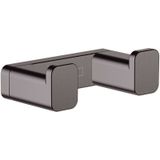 AddStoris - Doppelhaken, Chrom schwarz gebürstet 41755340 - Hansgrohe