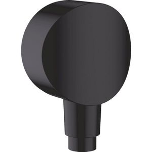 Hansgrohe Fixfit - Wandaansluitbocht S met terugslagklep, mat zwart 26453670