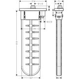 SBox Fertigset oval, passend für Wannenrand- oder - Hansgrohe