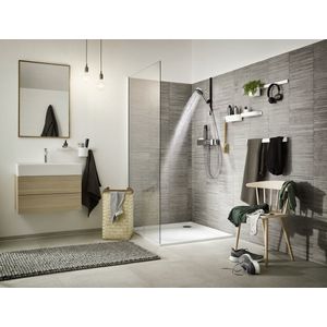 hansgrohe Pulsify Select S douchekop, waterbesparende douche, 3 sproeimodi relaxatie, antikalkfunctie, chroom, kunststof