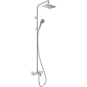 hansgrohe Vernis Shape Showerpipe 230 1jet EcoSmart mit Wannenthermostat Chrom, 26098000