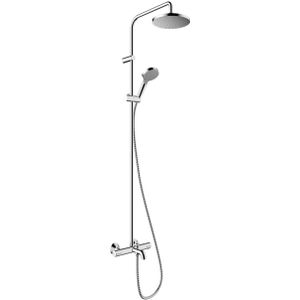 hansgrohe Vernis showerpipe met thermostaat ecosmart, chroom