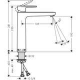Hansgrohe - Vernis Blend - Waschtischeinbehelmischer, EcoSmart, verchromt 71582000