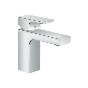 Wastafelmengkraan hansgrohe vernis shape eengreeps 100 met metalen trekwaste chroom