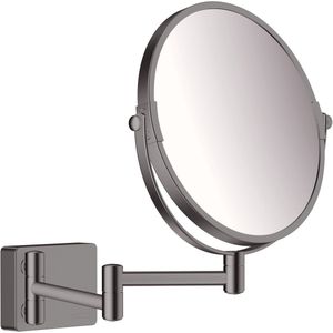 Hansgrohe Addstoris - Make-Up Spiegel - Brushed Black Chroom - 3x Vergroting