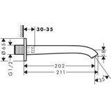 Hansgrohe Vivenis - Wanneneinlauf, verchromt 75410000