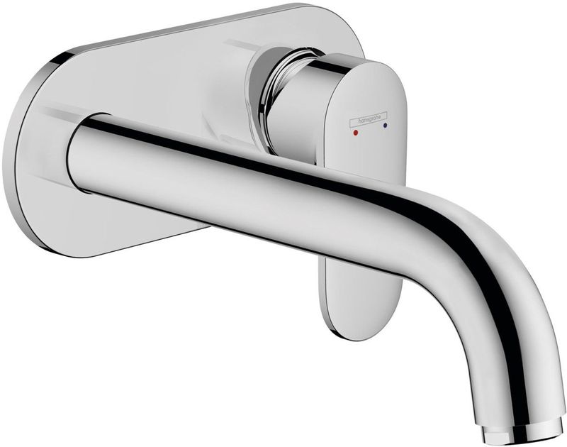 hansgrohe Vernis Blend Einhebel-Waschtischmischer Unterputz für Wandmontage mit Auslauf 20,7 cm Chrom, 71576000