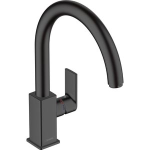 hansgrohe Vernis Shape M35 ééngreeps keukenmengkraan met draaibare uitloop mat zwart