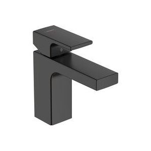 hansgrohe Vernis Shape ééngreeps wastafelmengkraan 100 met trekwaste mat zwart