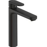 hansgrohe Wastafelarmatuur Vernis Blend, kraan bad met uitloop hoogte 190 mm, met trekstang, badkraan waterbesparend, matzwart