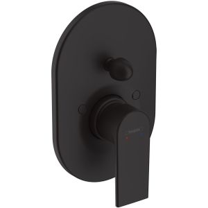 Badmengkraan Inbouw HansGrohe Vernis Shape Eengreeps Rond Mat Zwart