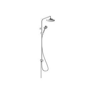 hansgrohe Douchesysteem Vernis Blend Reno, douchekopgrootte 205 mm, doucheset met/incl. omvormer, douchekop, (douche-)slang, douchestang, regendouche met 1 straalsoort, geschikt voor renovatie, chroom