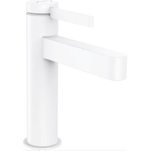 Wastafelmengkraan Finoris HansGrohe Eengreeps 110 met Pop-up trekwaste Mat Wit