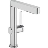 hansgrohe Finoris wastafelkraan 230 2 jet met uittrekbare vuistdouche met afvoerplug chroom