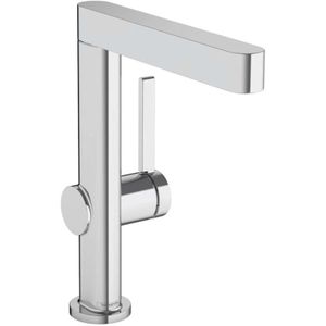 Hansgrohe - Finoris - Waschtisch Einhebelmischer 230, mit Ablaufgarnitur Push-Open und schwenkbarem Auslauf, EcoSmart, verchromt 76060000
