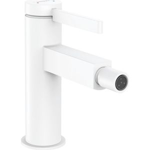 Bidetkraan finoris hansgrohe eengreeps met pushopen mat wit