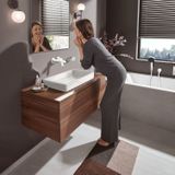 hansgrohe Vivenis Basin Mixer Tap for concealed installation wall-mounted with spout 19,2 cm, matt white, 75050700
