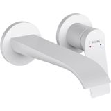 hansgrohe Vivenis Basin Mixer Tap for concealed installation wall-mounted with spout 19,2 cm, matt white, 75050700