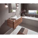 Hansgrohe - Vivenis - Waschtischarmatur 90, 3-Loch Installation, mit Ablaufgarnitur Push-Open, EcoSmart, schwarz matt 75033670