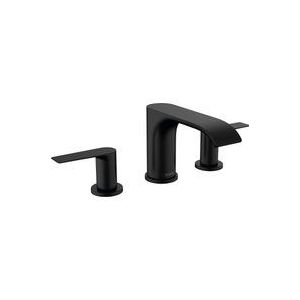 Wastafelmengkraan hansgrohe vivenis 3-gats 90 met trekwaste mat zwart