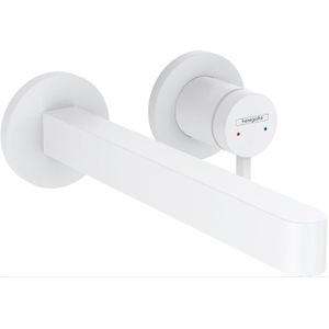 Hansgrohe - Finoris - Waschtisch Einhebelmischer-Unterputz, 2-Loch Installation, EcoSmart, weiß matt 76050700