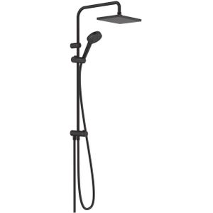 hansgrohe Waterbesparend douchesysteem Vernis Shape Reno, douchekopgrootte 230 x 170 mm, doucheset met omzetter, douchekop, slang, stang, regendouche met 1 straalsoort, voor renovatie, matzwart