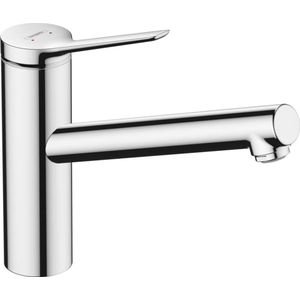 hansgrohe Keukenkraan Zesis M33, kraan keuken met uitloop hoogte 150 mm, instelbaar in 3 standen op 60°, 110° of 360°, 1 straalsoort, chroom