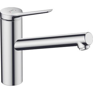 hansgrohe Lagedruk keukenkraan Zesis M33, waterkraan keuken met uitloop hoogte 150 mm, voor open boilers, draaibaar, 1 straalsoort, chroom