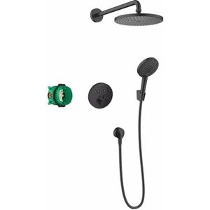 Inbouw doucheset hansgrohe raindance s 240 1jet powderrain met showerselect s mat zwart