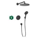 Hansgrohe - Croma - Duschset 280, mit Thermostat Ecostat S-Unterputz, schwarz matt 27961670