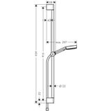 Hansgrohe Pulsify Select glijstangset 3jet Relaxationcm met glijstang 90 Chroom