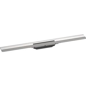 hansgrohe RainDrain Flex Fertigset Duschrinne 800 kürzbar zur Wandmontage Edelstahl gebürstet, 56051800