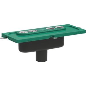 hansgrohe uBox universal Grundkörper Duschrinnen Ablaufgehäuse für vertikale Installation, 01002180